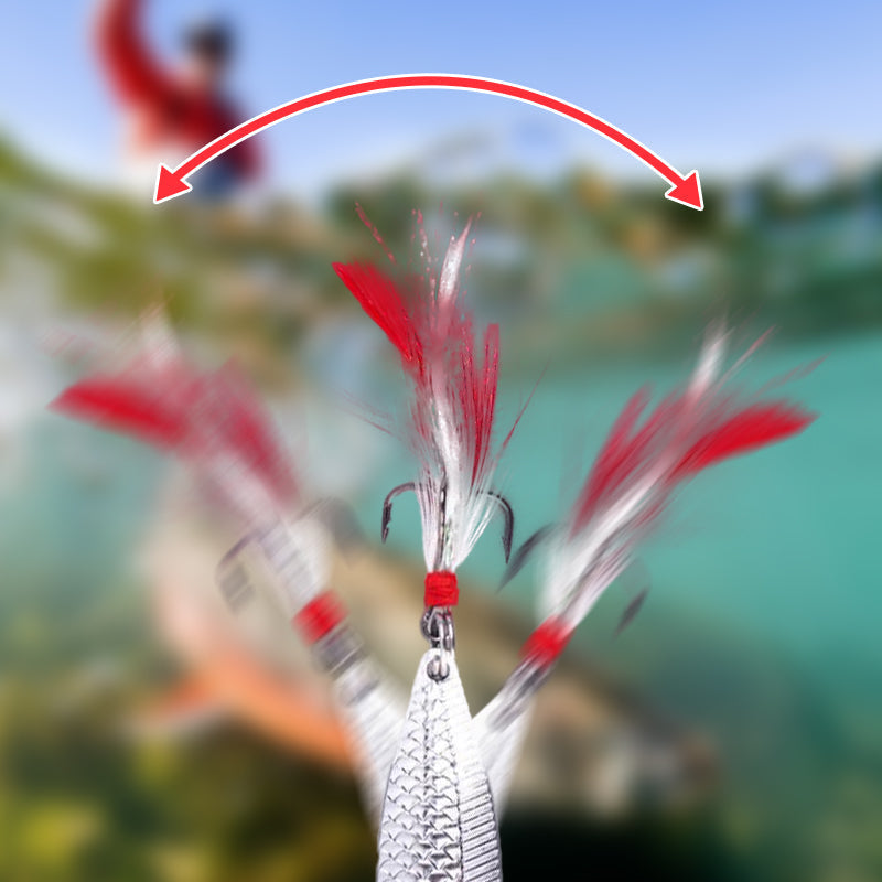 Realistic 3D Floating Fishing Baits Set with 3 Hooks