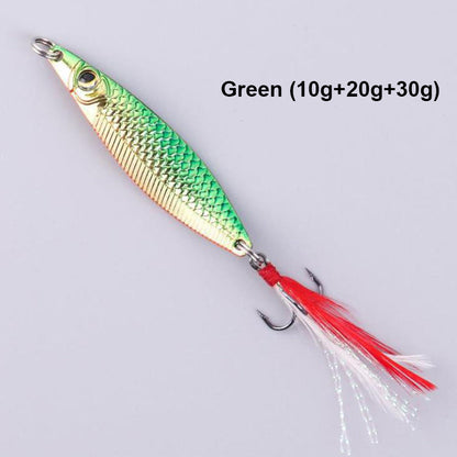 Realistic 3D Floating Fishing Baits Set with 3 Hooks