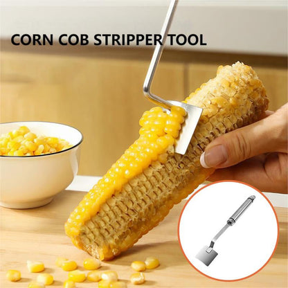 Long Handle Stainless Steel Corn Stripping Tool