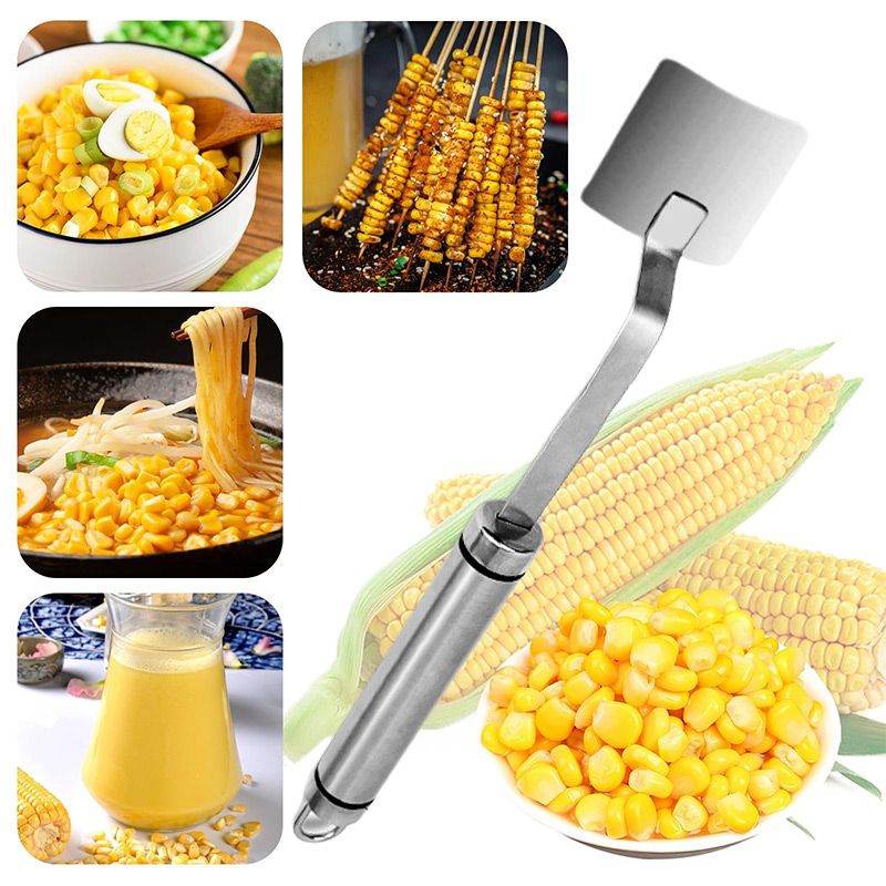 Long Handle Stainless Steel Corn Stripping Tool