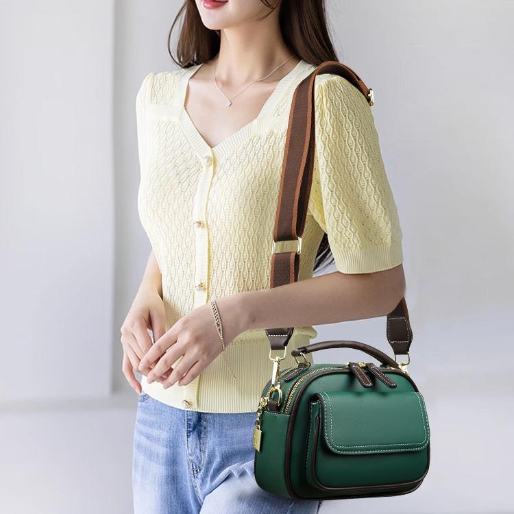 ✨Fashion items✨Elegant Double Layer Wide Strap Crossbody Handbag🔥