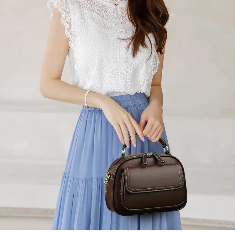 ✨Fashion items✨Elegant Double Layer Wide Strap Crossbody Handbag🔥