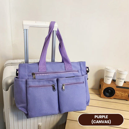 2024 New ultra-light casual large capacity retro shoulder bag