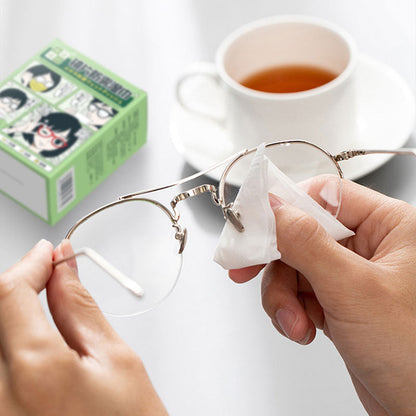 Disposable Anti Fog Glasses Cleaner Wet Wipe