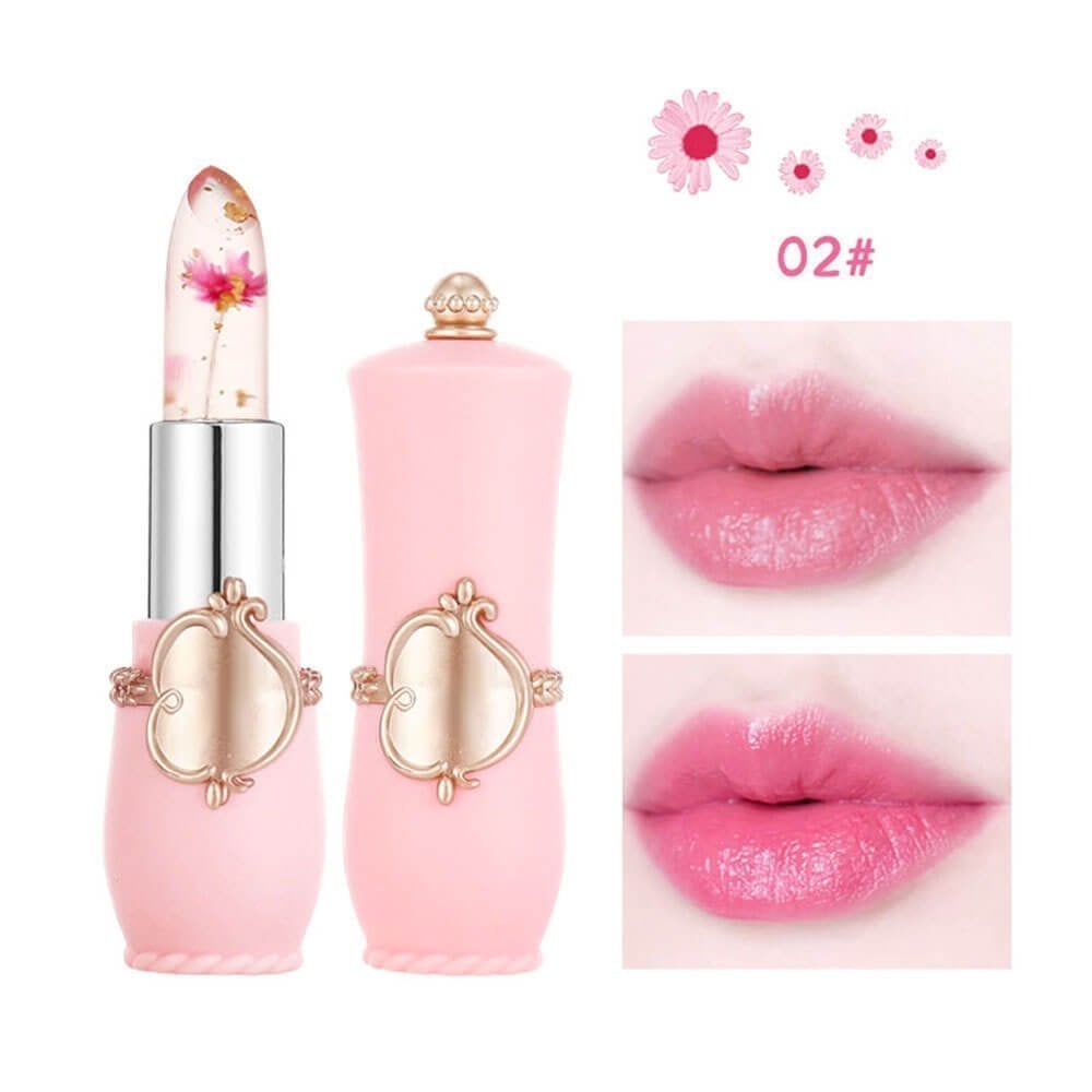 🎉Christmas Hot Sale 49% Off🎉Crystal Jelly Flower Color Changing Lipstick