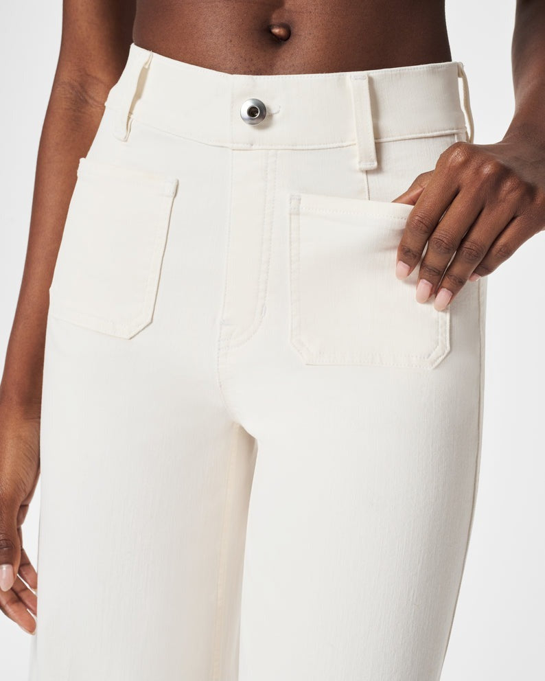 ⭐2024 Best Selling Jeans-49% OFF👖Tummy Control Cropped Wide-Leg Jeans