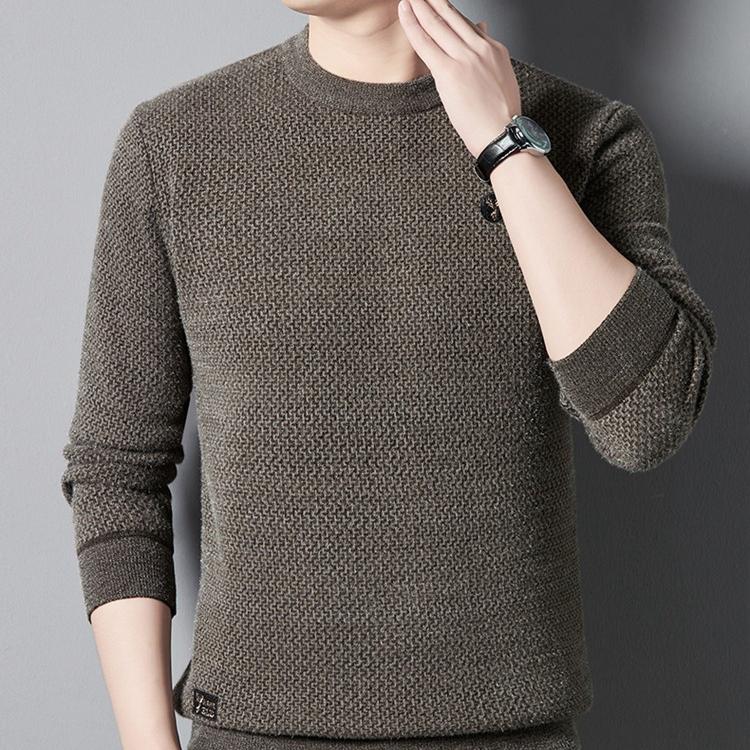 Men's Warm Cozy Lined Crewneck Top - Ideal Gift