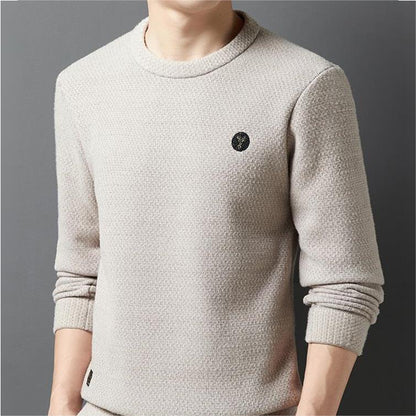 Men's Warm Cozy Lined Crewneck Top - Ideal Gift