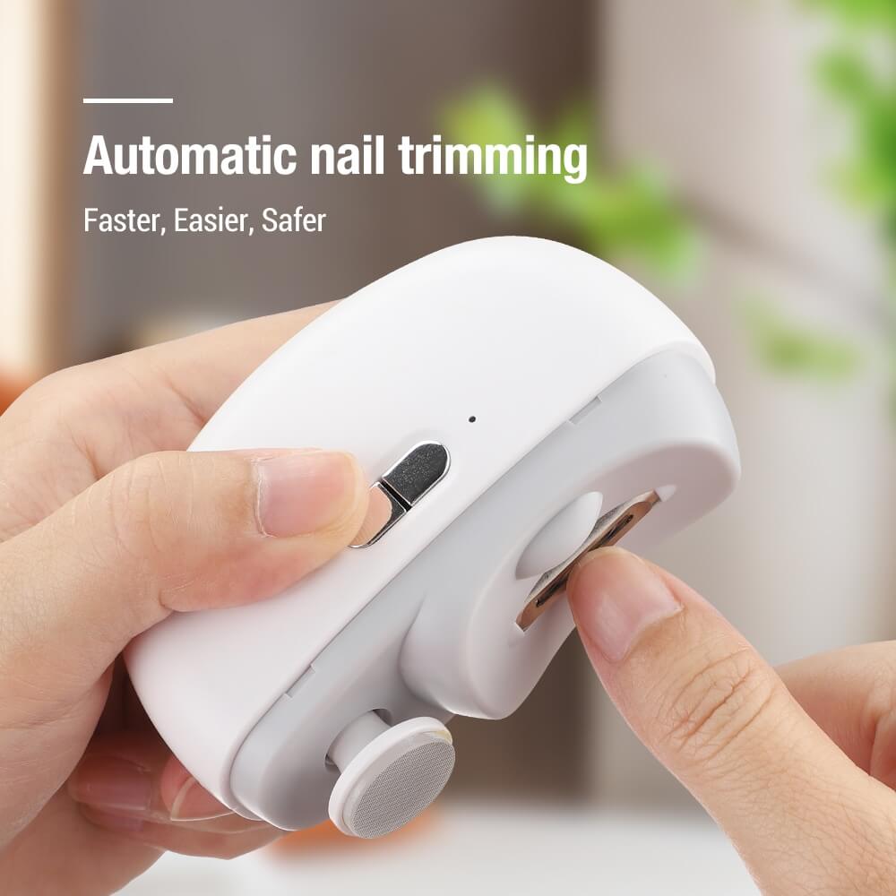 🎁 Perfect for All Ages 👵👶 3-in-1 Automatic Electric Nail Clipper with Polishing - 🌟Safe & Convenient🌟