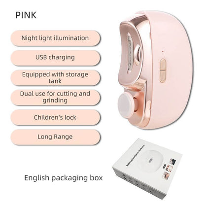 🎁 Perfect for All Ages 👵👶 3-in-1 Automatic Electric Nail Clipper with Polishing - 🌟Safe & Convenient🌟