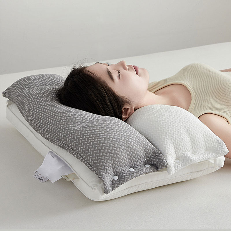 Double-Layer Detachable Pillow for Comfort