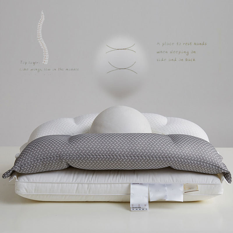 Double-Layer Detachable Pillow for Comfort