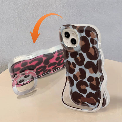 Vintage Leopard Print Phone Case for iPhone