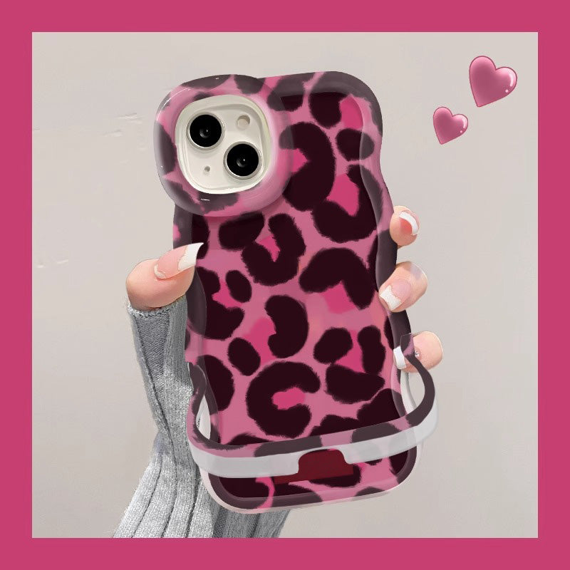 Vintage Leopard Print Phone Case for iPhone