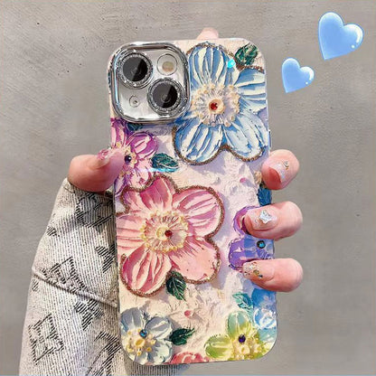 🔥Limited Time 50% OFF🔥Cute Oil Painting Flowers Phone Case Set for iPhone Series