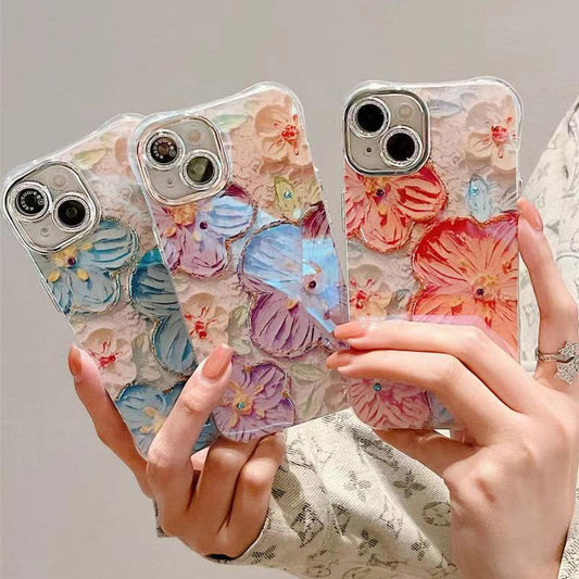 🔥Limited Time 50% OFF🔥Cute Oil Painting Flowers Phone Case Set for iPhone Series