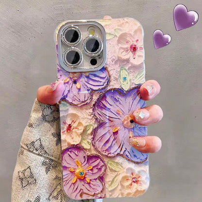 🔥Limited Time 50% OFF🔥Cute Oil Painting Flowers Phone Case Set for iPhone Series