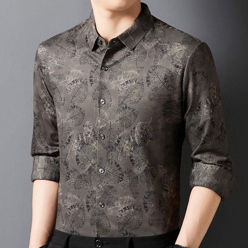 Men’s Vintage Soft Breathable Printed Shirt