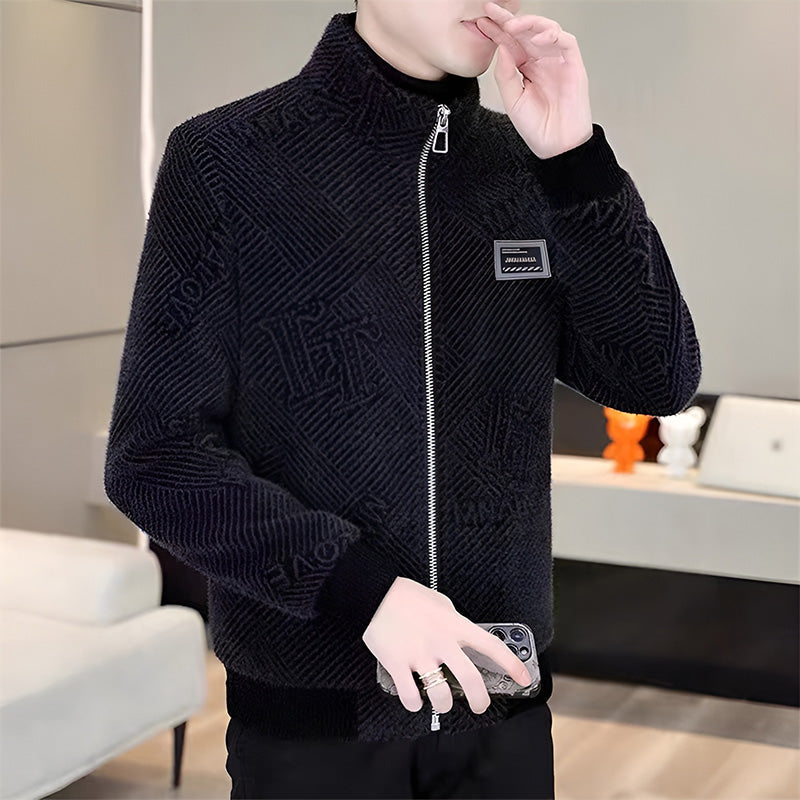 [Best Gift for Him] Men's Fashionable Warm and Casual Stand-up Collar Jacket