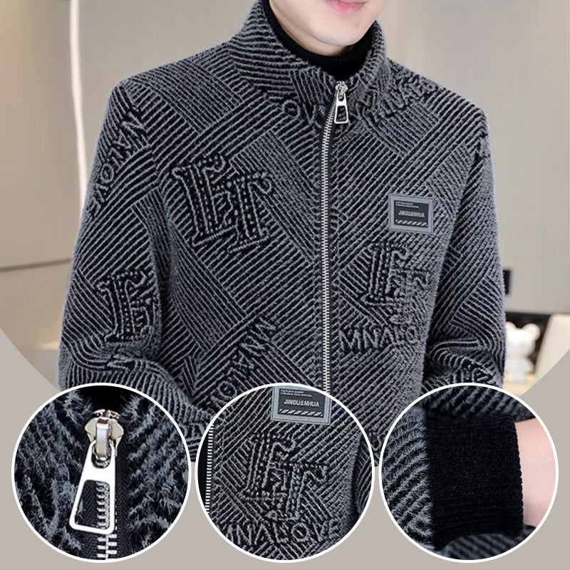 [Best Gift for Him] Men's Fashionable Warm and Casual Stand-up Collar Jacket