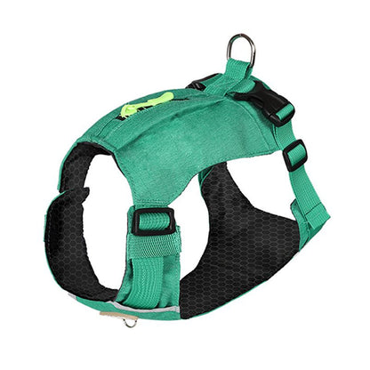 Waterproof Reflective Vest Harness with Zipper Pocket and D-ring for Dogs