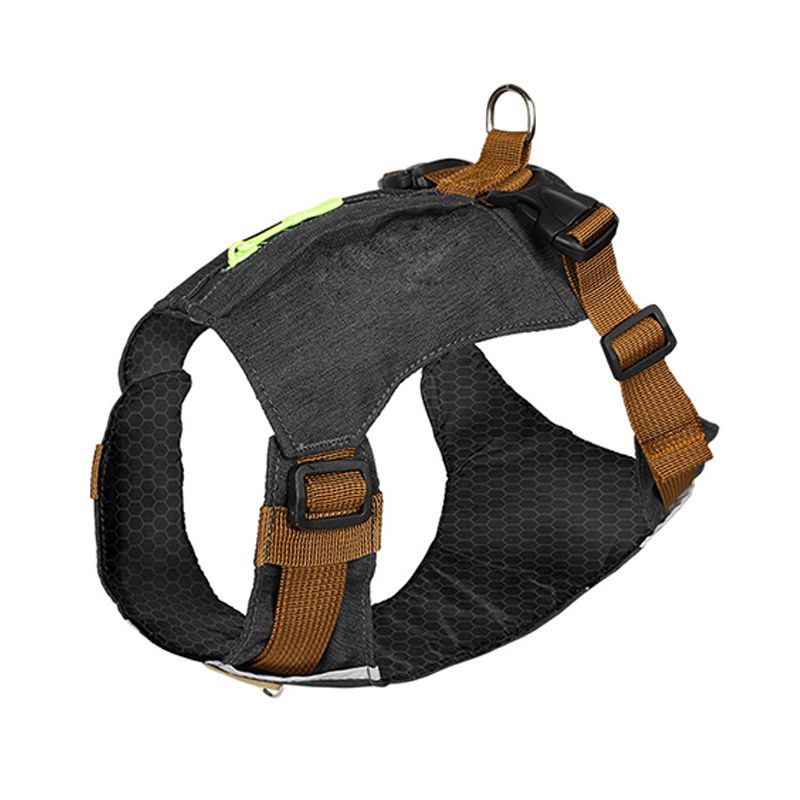 Waterproof Reflective Vest Harness with Zipper Pocket and D-ring for Dogs