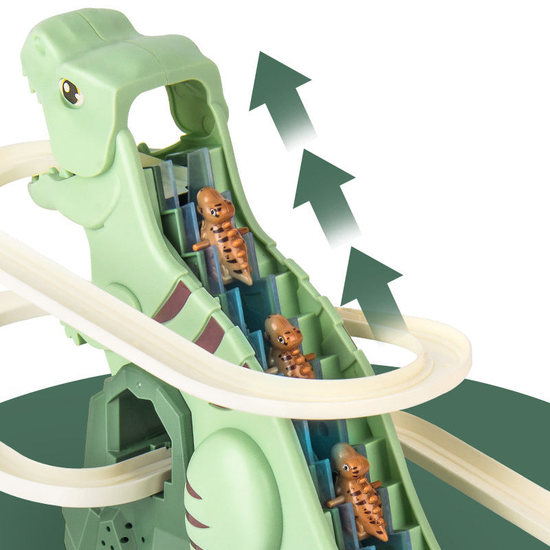 Electric Dinosaur Chase Race Track Playset