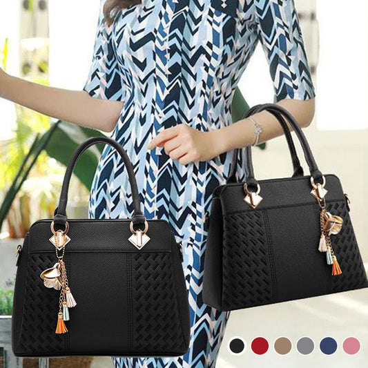 Women’s Elegant Handbag with Tassel Pendant