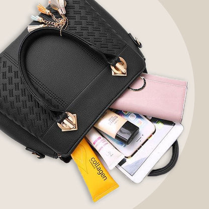 Women’s Elegant Handbag with Tassel Pendant