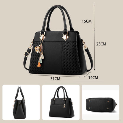 Women’s Elegant Handbag with Tassel Pendant