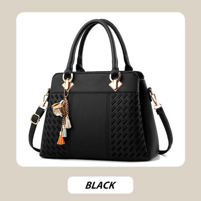 Women’s Elegant Handbag with Tassel Pendant