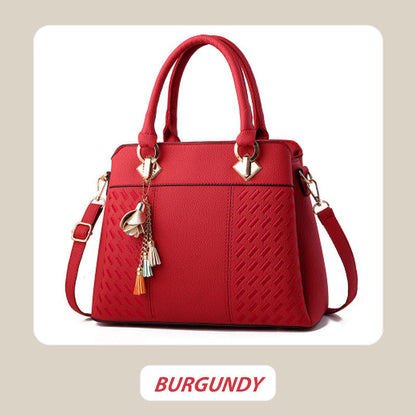 Women’s Elegant Handbag with Tassel Pendant