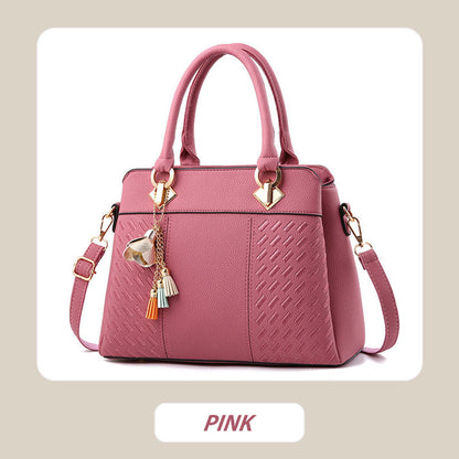 Women’s Elegant Handbag with Tassel Pendant