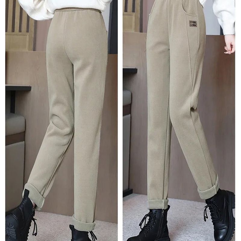 Women's High-waist Warm Faux Fleece-lined Pants