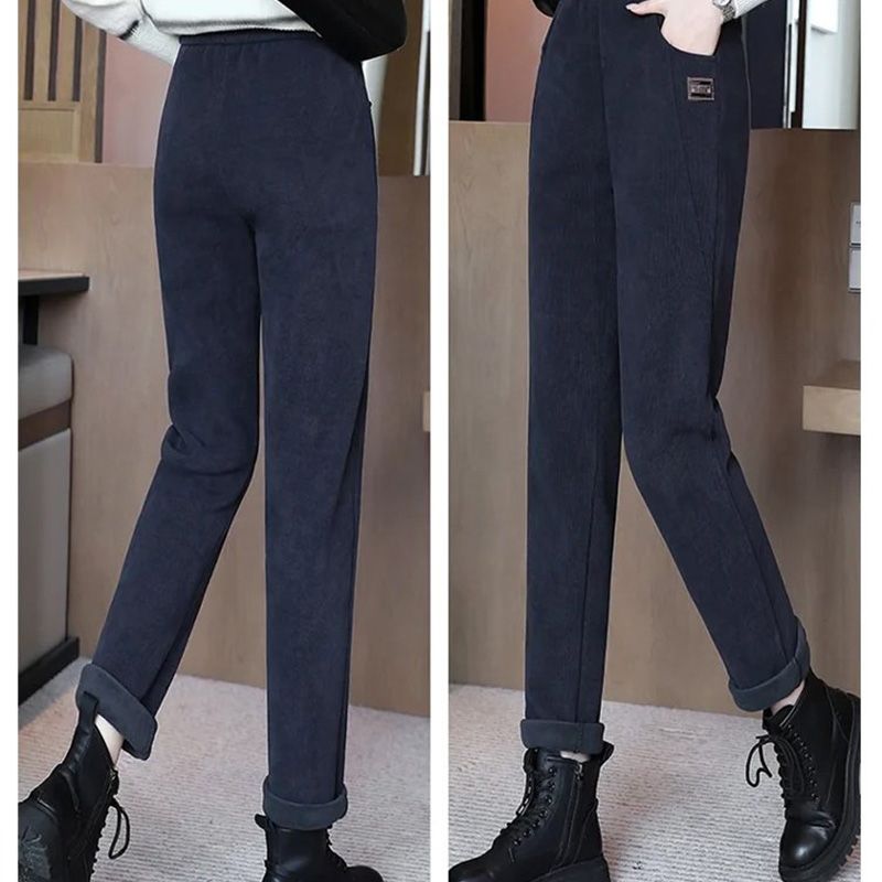 Women's High-waist Warm Faux Fleece-lined Pants