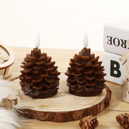 🎅Christmas promotion 49% OFF🎄Flameless LED Pine Cone Candles for Holiday Decor