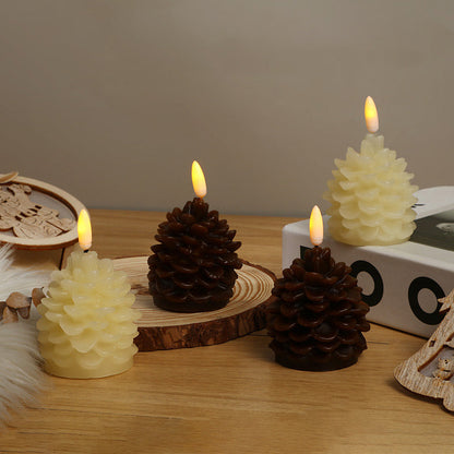 🎅Christmas promotion 49% OFF🎄Flameless LED Pine Cone Candles for Holiday Decor