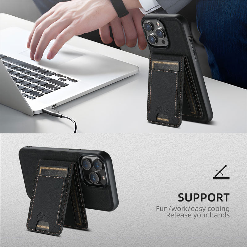 2 in 1 Detachable Wallet Case for iPhone Series