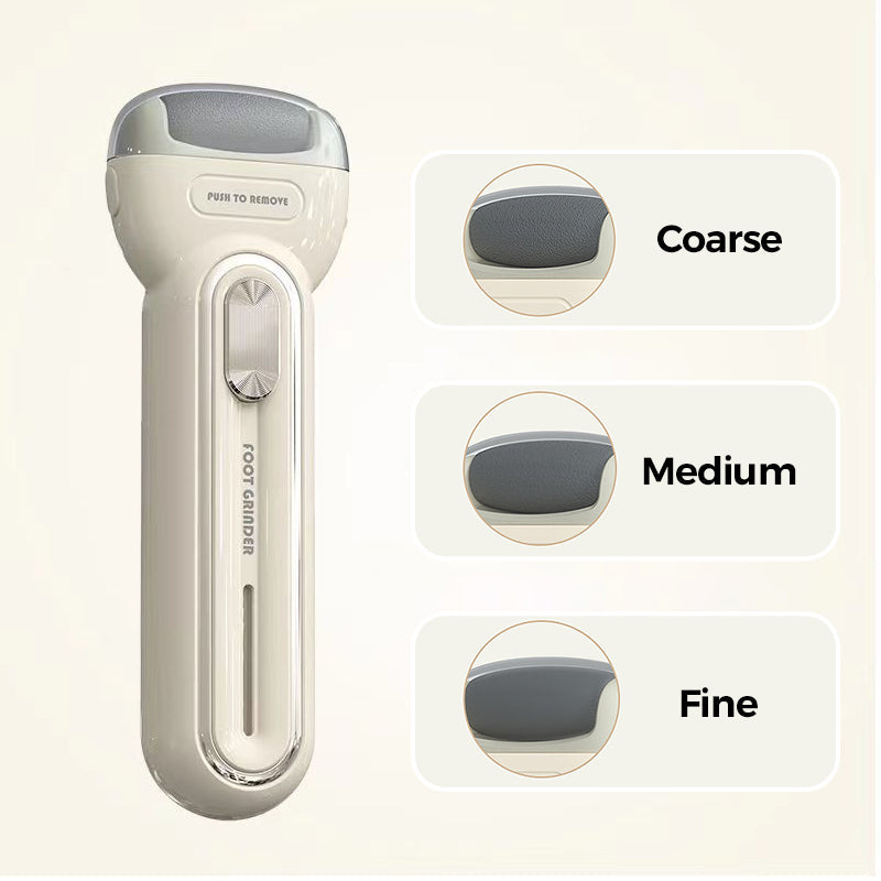 Electric Foot Callus Remover with 3 Frosted Heads