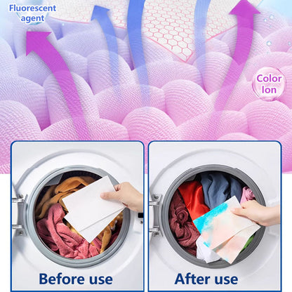 Color Catcher Laundry Sheets - Prevent Dye Transfer in Washing Machine