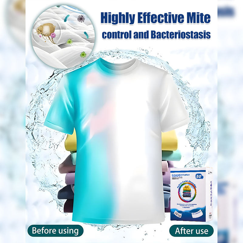 Color Catcher Laundry Sheets - Prevent Dye Transfer in Washing Machine