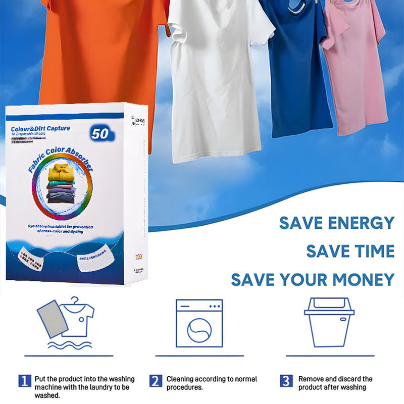 Color Catcher Laundry Sheets - Prevent Dye Transfer in Washing Machine