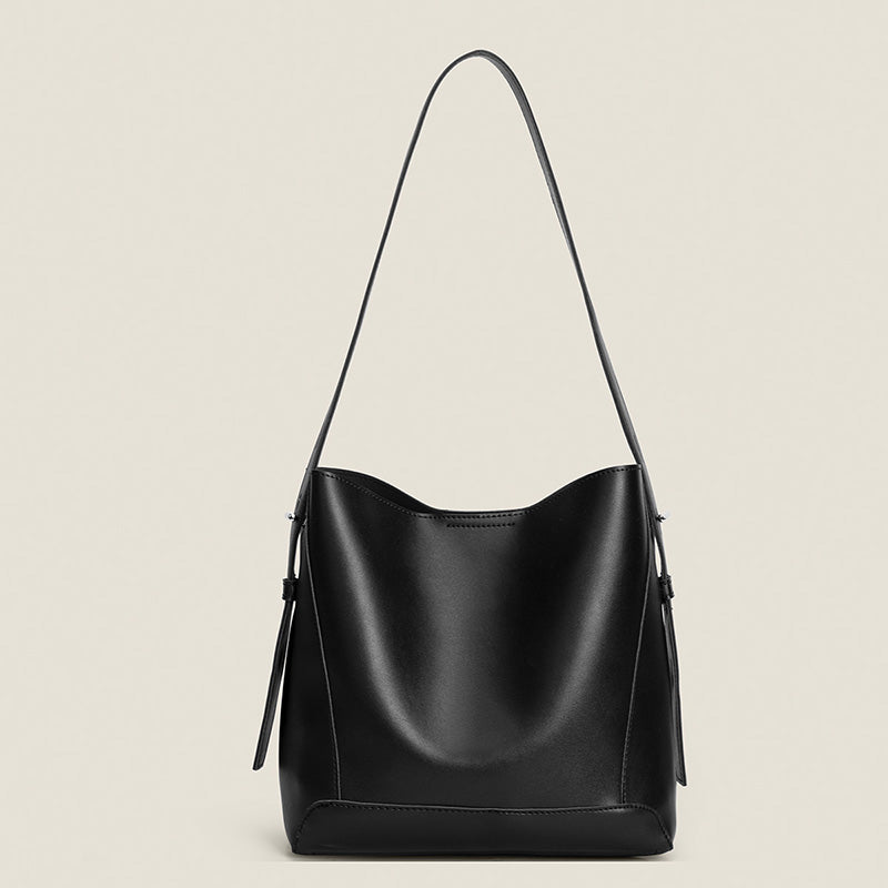 Large Capacity PU Leather Bucket Bag