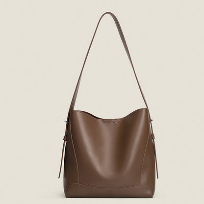 Large Capacity PU Leather Bucket Bag