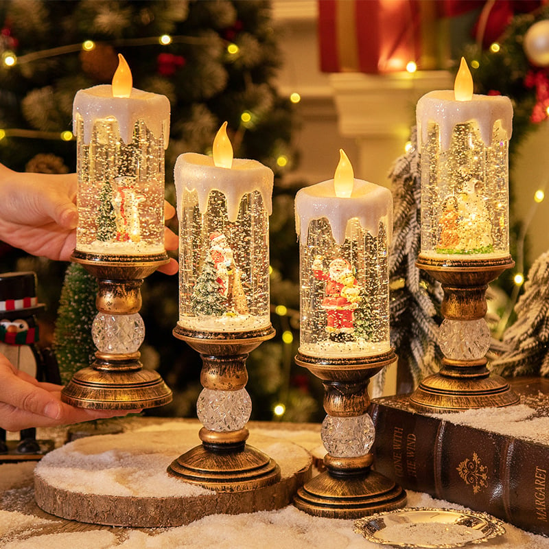 🎅Hot Promotion 50% Off🎅Christmas Candle Night Light🕯️