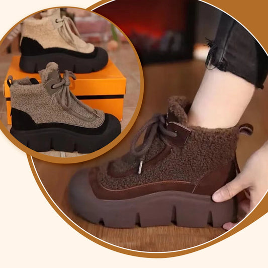 Women’s Cozy Plush Platform Ankle Boots