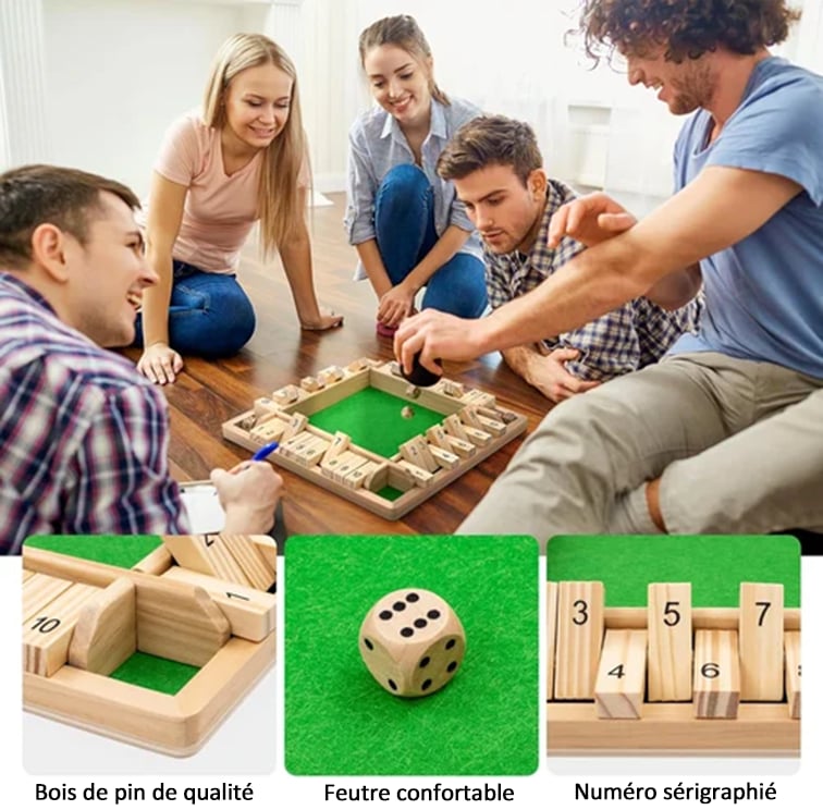 🔥FUN FAMILY GAMES - Shut The Box Board Game 🎲