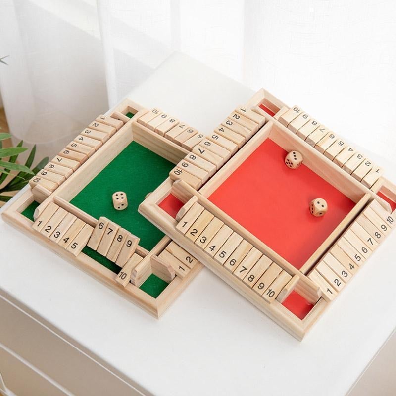 🔥FUN FAMILY GAMES - Shut The Box Board Game 🎲