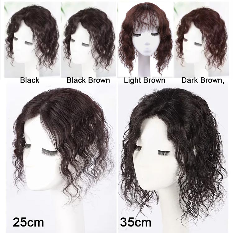 Elegant Curly Hairpiece - Cover Gray Hair/ Increase Hair Volume