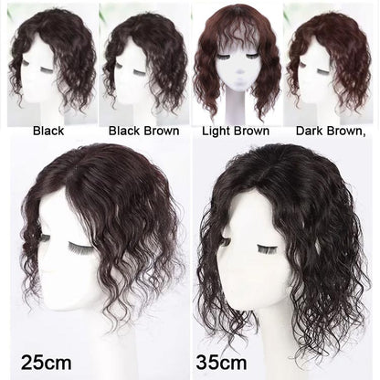 Elegant Curly Hairpiece - Cover Gray Hair/ Increase Hair Volume